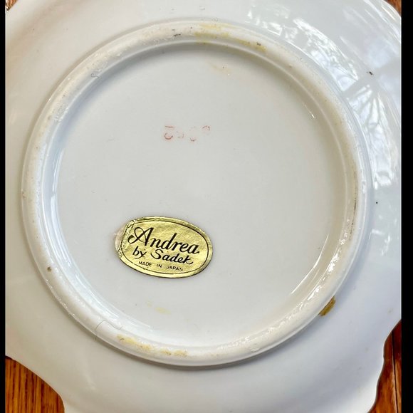 ▪️VTG▪️ANDREA BY SADEK▪️Floral Porcelain Dishes - Picture 10 of 10